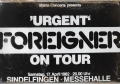 Rusty Blechschild - FOREIGNER URGENT TOUR-lieferbar in 3 versch. Grössen