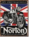 Blechschild - NORTON - WORLDS BEST ROADHOLDER