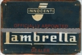 Rusty Blechschild - LAMBRETTA DEALER-  in div. Grössen