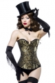 Bild 1 von BURLESQUE-BROKAT-CORSAGE - SCHWARZ-GOLD - IN DIV GRÖSSEN