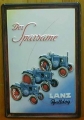 Nostalgie Blechschild - LANZ BULLDOG - DER SPARSAME OLDTIMER