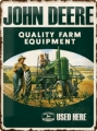 Nostalgie Blechschild - JOHN DEERE QUALITY FARM EQUIPMENT