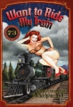 Blechschild - PINUP GIRL WANT TO RIDE MY TRAIN