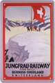 Blechschild - JUNGFRAU-RAILWAY-BERNER OBERLAND