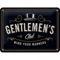 Blechschild 3D - GENTLEMEN`S CLUB