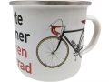 Bild 1 von Emaille Becher - ECHTE MÄNNER FAHREN FAHRRAD