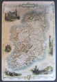 Blechschild - IRELAND MAP KARTE