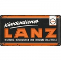 Blechschild 3D XL - LANZ KUNDENDIENST