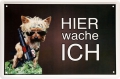 Blechschild - KILLERHUND - HIER WACHE ICH