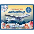 Blechschild 3D - PAN AM - NEW ADVENTURES