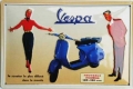 Nostalgie Blechschild - VESPA - NOUVEAUX MODELES 125 - 150 CMC