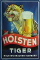 Nostalgie Blechschild - HOLSTEN BRAUEREI - TIGER