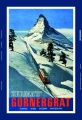 Blechschild - ZERMATT GORNERGRAT SCHNEEBAHN