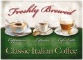 Blechschildkarte - CLASSIC ITALIAN COFFEE