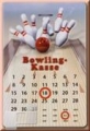 Nostalgie Sparkasse Blechschild - BOWLING-KASSE