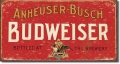 Rusty Metall Blechschild - ANNHEUSER BUSCH BUDWEISER - ROT