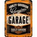 Blechschild - HARLEY DAVIDSON GENUINE GARAGE