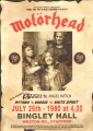 Conceret Poster - MOTORHEAD BINGLEY HALL