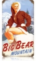Nostalgie Blechschild - BIG BEAR MOUNTAINS
