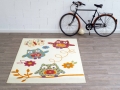 Design Velours Teppich - EULE CREME- 140 X 200 CM