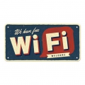 Bild 2 von Metall-Hängeschild 3D - WI-FI - WELCOME - WE HAFE FREE