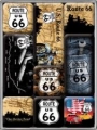 9-TEILIGES mAGNET-sET - route 66