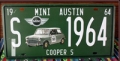 License Plate Nummernschild-MINI COOPER