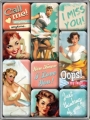 9-teil. Magnet-Set - PINUP - SAY IT 50IES