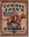 Blechschild - COWBOY JACKS WHISKEY