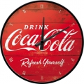 Wanduhr - COCA COLA - DRINK COCA COLA - ROT