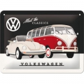 Blechschild 3D - VW KÄFER & BULLI - MEET THE CLASSICS