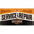 Blechschild - HARLEY DAVIDSON - SERVICE &REPAIR