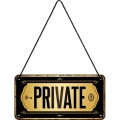 Metall Hängeschild - PRIVATE