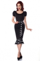 Bild 1 von JERSEY-KLEID MIT PUFFÄRMELN - SCHWzWEISS - IN DIV. GRÖSSEN