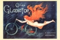 Nostalgie Blechschildkarte - GLADIATOR CYCLES