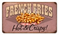 Nostalgie Blechschild - FRENCH FRIES - HOT & CRISPY