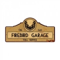 Blechschild - FIREBIRD GARAGE FULL SERVICE