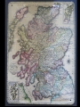 Blechschild - SCOTLAND HISTORISCHE LAND KARTE