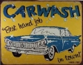 Nostalgie Blechschild - CAR WASH - BEST HAND JOB