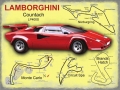 Nostalgie Blechschild - LAMBORGHINI COUNTACH