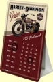 Nostalgie Blechschildkalender - HARLEY DAVIDSON - FLATHEAD