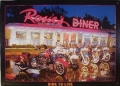 Nostalgie Blechschild - ROSIE DINER RIDE TO LIVE