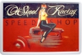 Blechschild - SEXY PIN UP GIRL SPEED SHOP