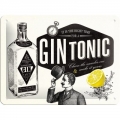 Blechschild - GIN TONIC