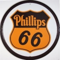 Nostalgie Blechschild rund - PHILLIPS 66 - ROUTE 66