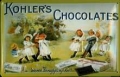 Nostalgie Blechschild - KOHLER`S CHOCOLATES - KOHLER TUG