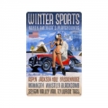 Blechschild - WINTER SPORTS-NORTH AMERICAN PLAYGROUNDS