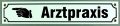 Emailleschild - ARZPRAXISHAND LINKS