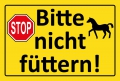 Blechschild - PFERDE - STOP BITTE NICHT FÜTTERN