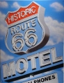 Nostalgie Blechschild - ROSS - ROUTE 66 MOTEL HOTEL